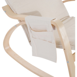Portland Cream White Rocking Lounge Chair - Size: Single - Wilko - thumbnail 5