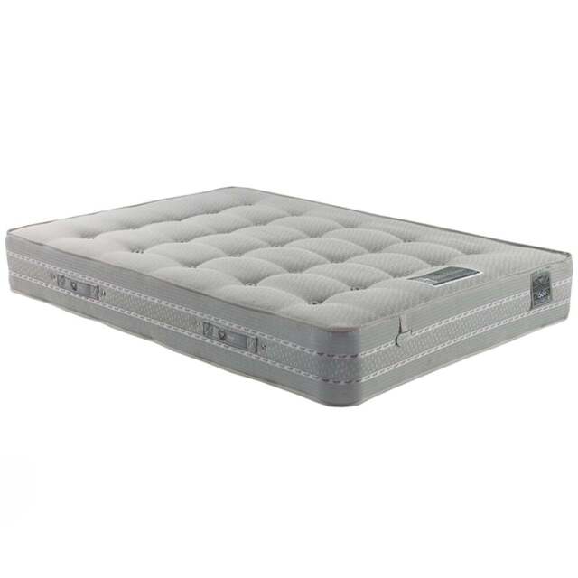 Sareer Matrah King Size Pocketo 1500 Latex Foam Mattress - Grey - Wilko - image 1