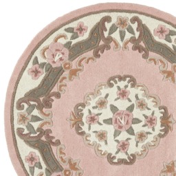 Origins Shensi Pink Wool Round Rug 120cm - Size: 120 x 120cm - Origins Rugs - Wilko - thumbnail 4