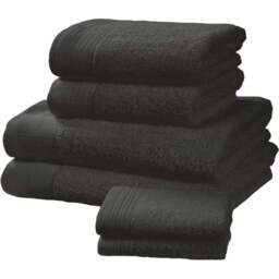 Rapport Home Chatsworth Super Soft 600gsm Combed Cotton Grey Hand Towel - Size: 3 x 80 x 50cm - Wilko