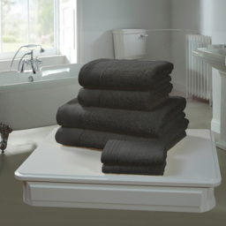 Rapport Home Chatsworth Super Soft 600gsm Combed Cotton Grey Hand Towel - Size: 3 x 80 x 50cm - Wilko - thumbnail 3