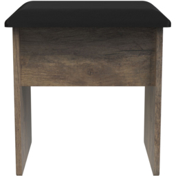 Crowndale New York Vintage Oak Vanity Dressing Table Stool - Wood - Wilko - thumbnail 4