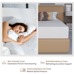 Sliding Wardrobes 4U Small Single Smart Hard Foam Pressure Relief Mattress - White - Wilko - thumbnail 6