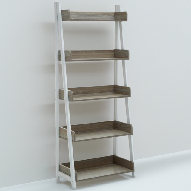Premier Housewares Bradbury 5 Shelf Light Oak Bookshelf - Grey - Interiors by Premier - Wilko - image 1