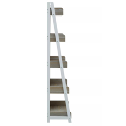 Premier Housewares Bradbury 5 Shelf Light Oak Bookshelf - Grey - Interiors by Premier - Wilko - thumbnail 4