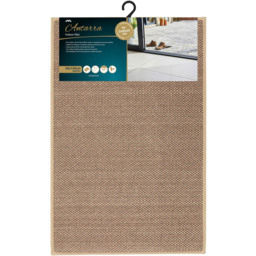 JVL Antarra Beige Rubber Backed Door Mat and Runner Set - Size: 75 x 50 x 5cm - Brown - Wilko - thumbnail 5