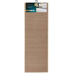 JVL Antarra Beige Rubber Backed Door Mat and Runner Set - Size: 75 x 50 x 5cm - Brown - Wilko - thumbnail 4