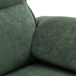Living and Home 2 Seater Green Chenille Sofa - Wilko - thumbnail 5