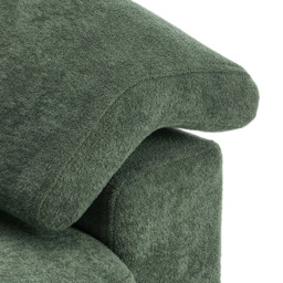 Living and Home 2 Seater Green Chenille Sofa - Wilko - thumbnail 7
