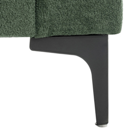 Living and Home 2 Seater Green Chenille Sofa - Wilko - thumbnail 6