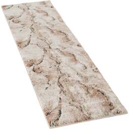 Desire Rugs Essence Terracotta Abstract Rug 60 x 220cm - Size: 220 x 60 x 2cm - Orange - Wilko
