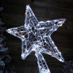 Samuel Alexander Warm and Cool White LED Soft Acrylic 2D Shooting Christmas Star 1.2m - Size: 120 x 54 x 54cm - Wilko - thumbnail 3