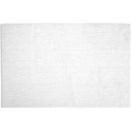 Allure Bath Fashions White Chenille Microfibre Supersoft Non-Slip Bobble Bath Mat 60 x 90cm - Wilko