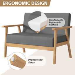 Beige Country Padded Armchair - Size: Single - MCC - Wilko - thumbnail 7