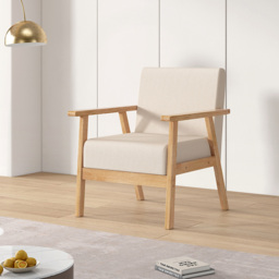 Beige Country Padded Armchair - Size: Single - MCC - Wilko - thumbnail 5