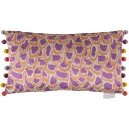 Voyage Maison Nada Bronze Printed Feather Rich Cushion 30 x 50cm - Size: 50 x 30cm - Brown - Wilko - thumbnail 1