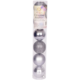 Shatchi 6cm Mid Grey Luxury Bauble 18 Pack - Wilko - thumbnail 5