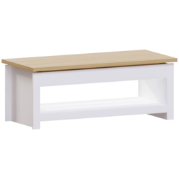 Vida Designs Arlington Sliding Top White Coffee Table - Size: 47 x 105 x 40cm - Wilko - thumbnail 3