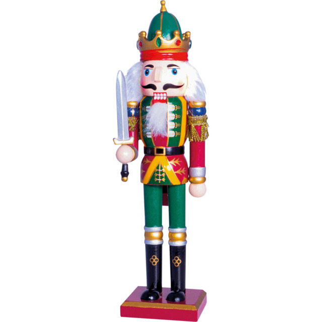 St Helens Multicolour Christmas Nutcracker with Sword - Size: 7 x 7 x 30cm - Wilko - image 1