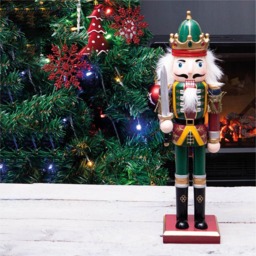St Helens Multicolour Christmas Nutcracker with Sword - Size: 7 x 7 x 30cm - Wilko - thumbnail 3