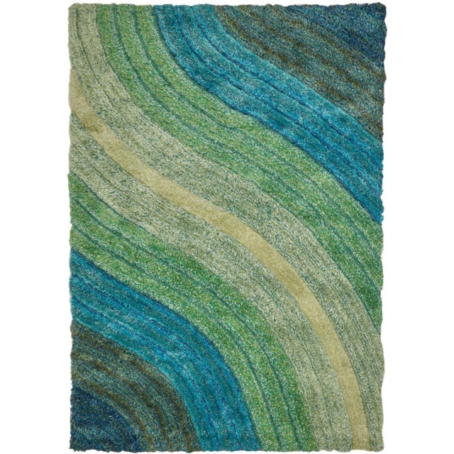 DS Living Lena Teal Ultra Plush Rug 160 x 230cm - Blue - Wilko - image 1