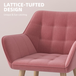 HOMCOM Pink Accent Armchair - Size: Single - Wilko - thumbnail 7
