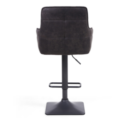 Orion Light Grey Suede Effect Bar Stool Set of 2 - Wilko - thumbnail 4