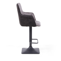 Orion Light Grey Suede Effect Bar Stool Set of 2 - Wilko - thumbnail 6