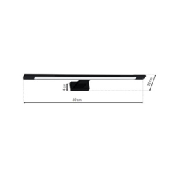 Milagro Shine Black LED Wall Lamp 60cm 230V - Size: 11 x 60 x 4cm - Wilko - thumbnail 7