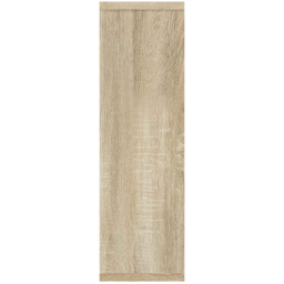 vidaXL 8 Shelf Sonoma Oak Geometric Wall Mounted Bookcase - Brown - Wilko - thumbnail 7