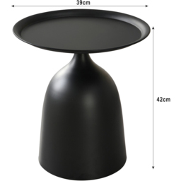 Dome Side Table - Black - Wilko - thumbnail 5