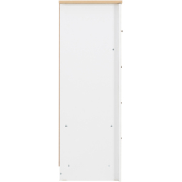 Seconique Portland 5 Drawer White and Oak Effect Chest of Drawers - Wilko - thumbnail 6