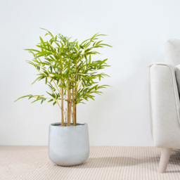 Bamboo Tree Indoor Artificial Plant 80cm - Size: 80 x 30 x 30cm - Green - MCC - Wilko - thumbnail 3