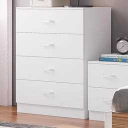 FWStyle Tunis 4 Drawer Matt White Chest of Drawer - Wilko - thumbnail 6