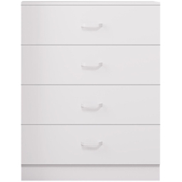 FWStyle Tunis 4 Drawer Matt White Chest of Drawer - Wilko - thumbnail 4
