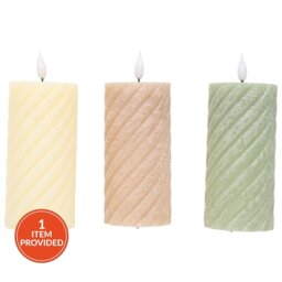 Swirl LED Glow Candle - Wilko