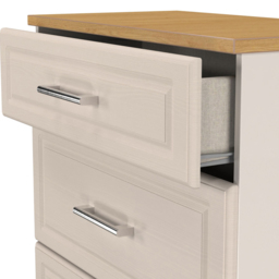 Crowndale Kent 3 Drawer Kashmir Ash and Modern Oak Deep Chest of Drawers Ready Assembled - Kashmir Ash & Modern Oak - Wilko - thumbnail 7