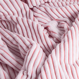 Velosso Pink Corduroy Printed Throw 150 x 200cm - Size: 150 x 200 x 1cm - Wilko - thumbnail 4