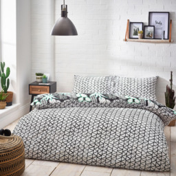 Style Lab Arizona Double Multicolour Duvet Cover Set - Green - Wilko - thumbnail 3