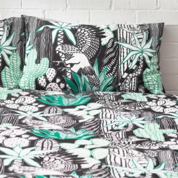 Style Lab Arizona Double Multicolour Duvet Cover Set - Green - Wilko - thumbnail 5