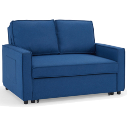 Home Detail Hugo Small Double Sleeper Blue Pull Out Sofa Bed - Size: 2 Seater - Wilko - thumbnail 3