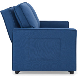 Home Detail Hugo Small Double Sleeper Blue Pull Out Sofa Bed - Size: 2 Seater - Wilko - thumbnail 7