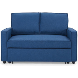 Home Detail Hugo Small Double Sleeper Blue Pull Out Sofa Bed - Size: 2 Seater - Wilko - thumbnail 4
