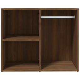 vidaXL 3 Shelf Brown Oak Engineered Wood Dressing Cabinet - Size: 65 x 80 x 40cm - Wilko - thumbnail 4