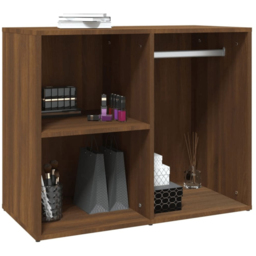vidaXL 3 Shelf Brown Oak Engineered Wood Dressing Cabinet - Size: 65 x 80 x 40cm - Wilko - thumbnail 6