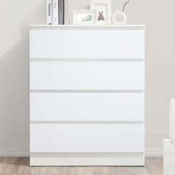 Oslo 4 Drawer White Chest of Drawers - Birlea - Wilko - thumbnail 7