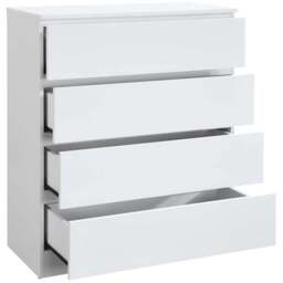 Oslo 4 Drawer White Chest of Drawers - Birlea - Wilko - thumbnail 3
