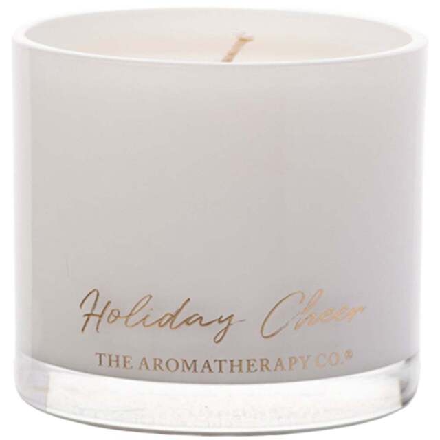 The Aromatherapy Co Holiday Cheer Fresh Cookies Scented Candle 100g - Size: 6 x 7 x 7cm - White - Wilko - image 1