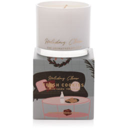 The Aromatherapy Co Holiday Cheer Fresh Cookies Scented Candle 100g - Size: 6 x 7 x 7cm - White - Wilko - thumbnail 4