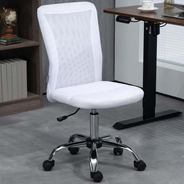 Portland White Mesh Office Chair - Size: 43 x 58 x 100cm - Wilko - image 1